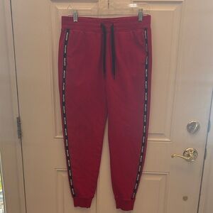 Hollister Red Men's Joggers with Black Accents